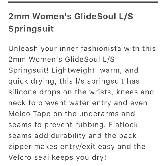 SOLD Glidesoul neoprene spring wetsuit rash guard - Picture 3 of 4